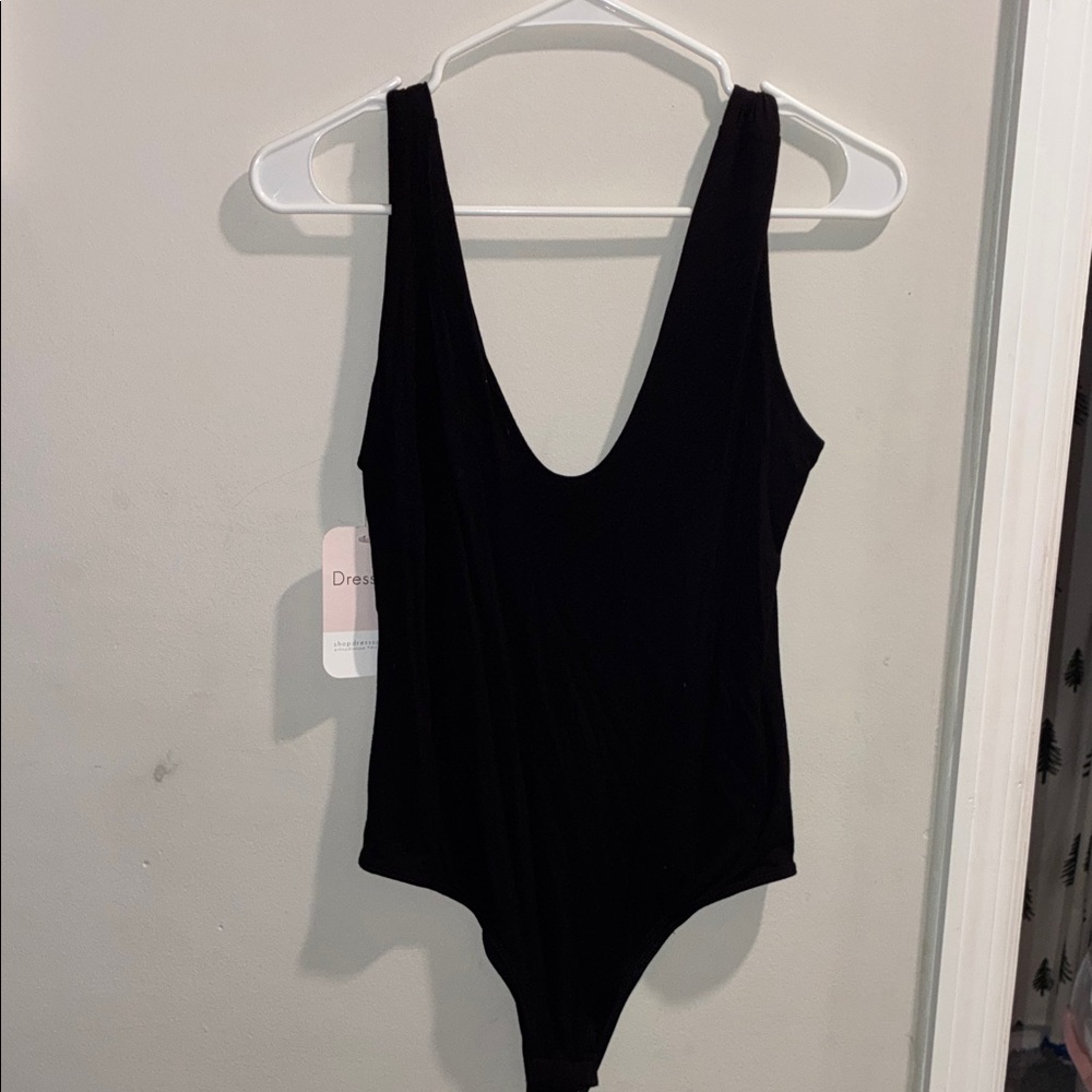 Black Sleeveless Bodysuit